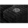 Best Quality Furniture Black Fluffy Fabric Compressed Extra Large Chaise