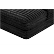Best Quality Furniture Black Fluffy Fabric Compressed Extra Large Chaise