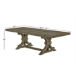 Best Quality Furniture 7 Piece Extendable Dining Set in Light Ash Brown Wood