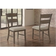 Best Quality Furniture Classic Ladder Back Dining Chairs in Brown Walnut Wood