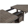 Best Quality Furniture 7 Piece Extendable Dining Set in Walnut Brown Wood
