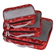 American Flyer Fleur De Lis 3 Piece Packing Cubes Set  in Red