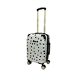 Jenni Chan Polka Dot 3-Piece Hardside Spinner Set in White/Black