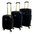 Jenni Chan Entin 3-Piece Hardside Spinner Set in Black