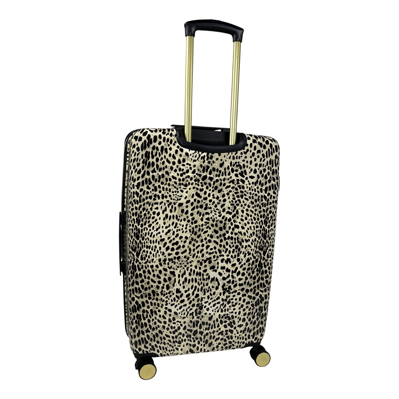 Jenni Chan Leopard 3-Piece Hardside Spinner Set in Leo Tan