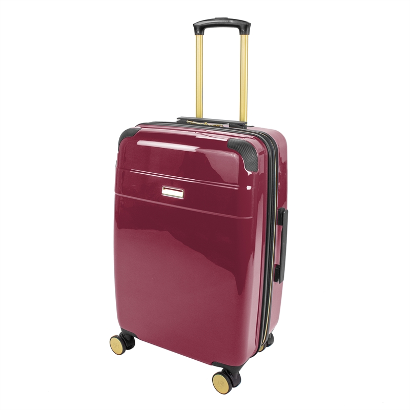 Jenni Chan Entin 3-Piece Hardside Spinner Set in Merlot