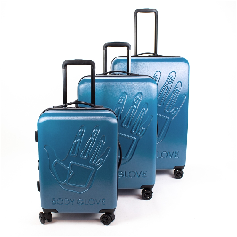 Body Glove Redondo 3-Piece Hardside Spinner Set in Teal