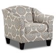 Amelia Accent Chair in Medallion Fabric Pattern