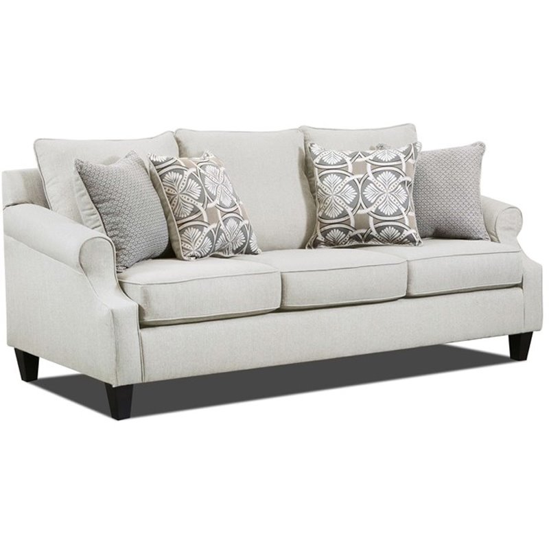 Havenwood Sofa with Accent Pillows in Cream