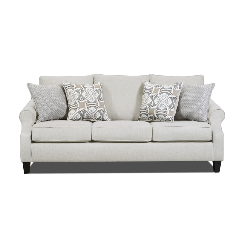 Havenwood Sofa with Accent Pillows in Cream