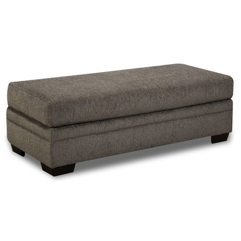 Franklin Storage Ottoman in Gray