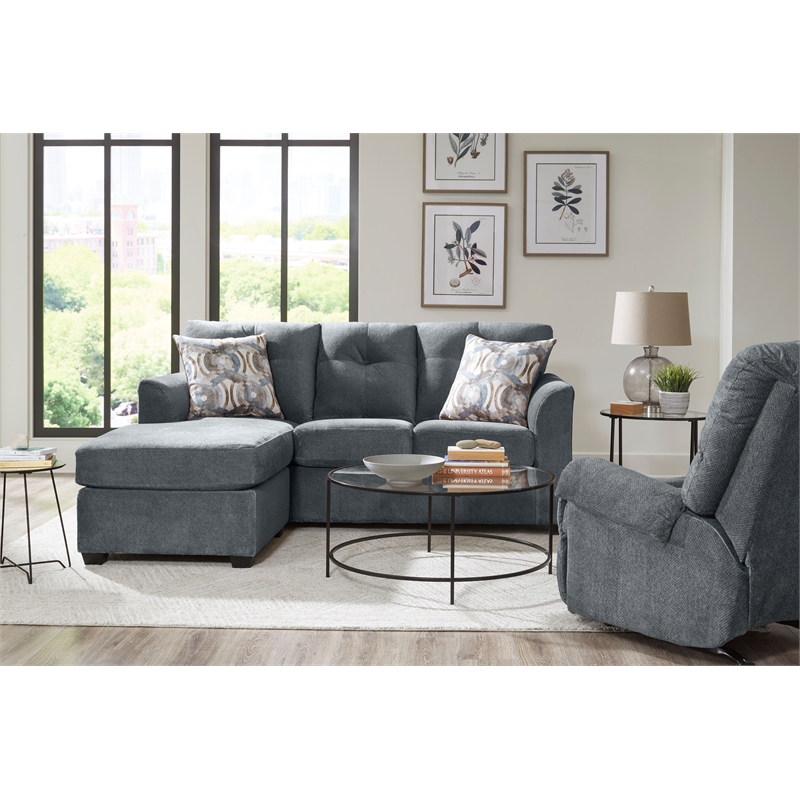 Jardin Charcoal Sofa Chaise