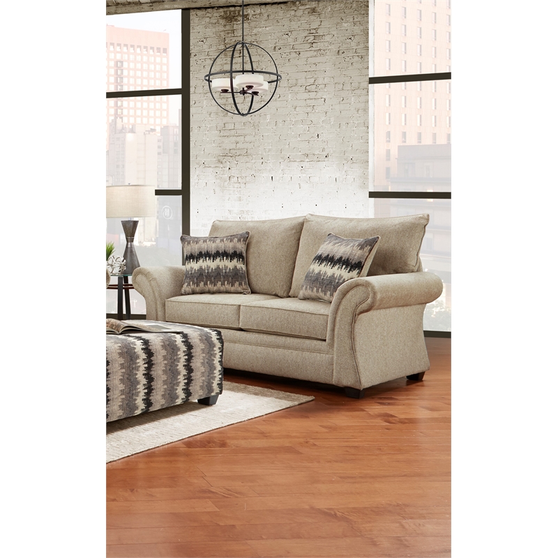 Behold Home Kyle Cream Loveseat