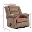Behold Home Jesse Cocoa Rocker Recliner