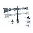 Rocelco Standing Desk Converter w/Dual Monitor Arm 31.5 in w/Tablet Holder Black