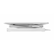 Rocelco 46in Adjustable Standing Desk Converter Dual Monitor Arm BUNDLE - White