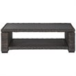 Afuera Living Outdoor Wicker Patio Coffee Table in Brown