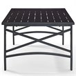 Afuera Living Coastal Metal Patio Coffee Table in Oil Rubbed Bronze