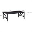 Afuera Living Coastal Metal Patio Coffee Table in Oil Rubbed Bronze