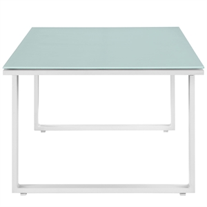 Afuera Living Outdoor Coffee Table in White