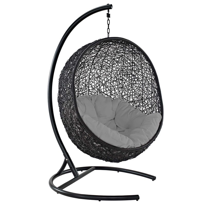 Afuera Living Patio Swing Chair in Gray