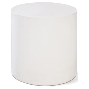 Afuera Living  Modern Concrete Accent Table in Ebony White