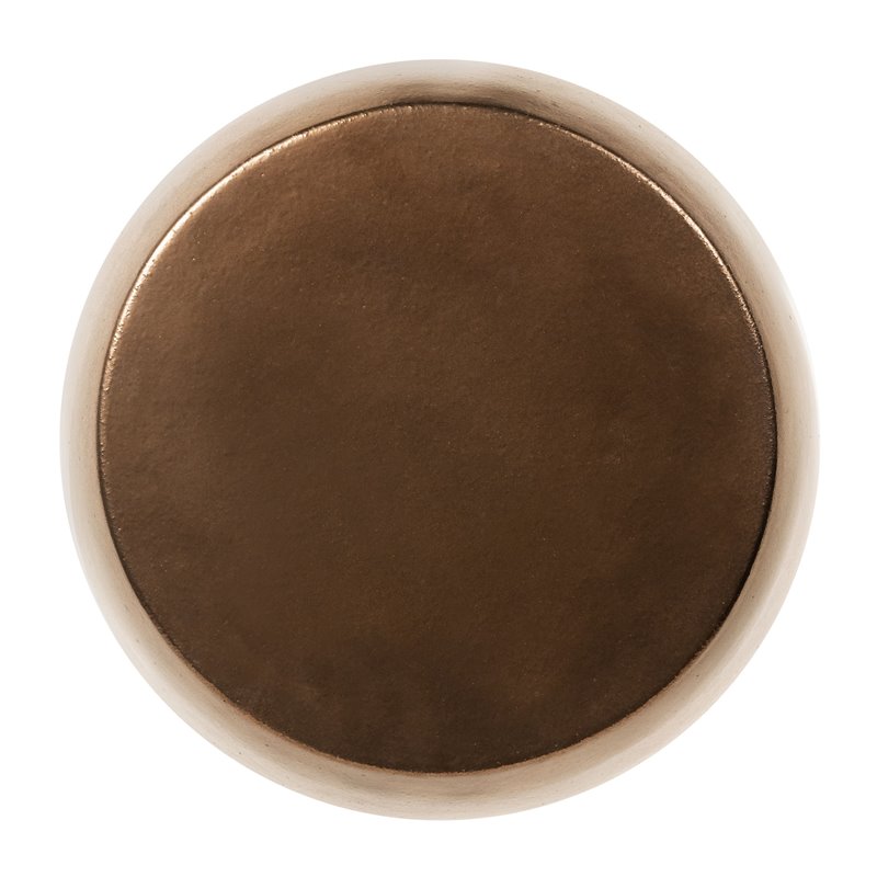 Afuera Living  Modern Ceramic Bud Accent Table in Gold