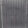 Afuera Living Rattan Gray Dining Arm Chair Curved Back Stackable 28.5