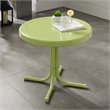 Afuera Living Modern Steel Metal Patio End Table in Lime Gloss