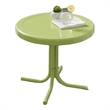 Afuera Living Modern Steel Metal Patio End Table in Lime Gloss