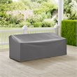 Afuera Living Vinyl Polyester Fabric Outdoor Sofa Cover in Gray