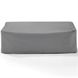 Afuera Living Vinyl Polyester Fabric Outdoor Sofa Cover in Gray