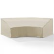 Afuera Living Vinyl Polyester Fabric Patio Sectional Cover in Tan