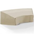 Afuera Living Vinyl Polyester Fabric Patio Sectional Cover in Tan