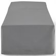 Afuera Living Vinyl Polyester Fabric Patio Chaise Lounge Cover in Gray