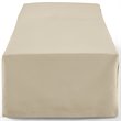 Afuera Living Vinyl Polyester Fabric Patio Chaise Lounge Cover in Tan