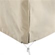 Afuera Living Vinyl Polyester Fabric Patio Chaise Lounge Cover in Tan