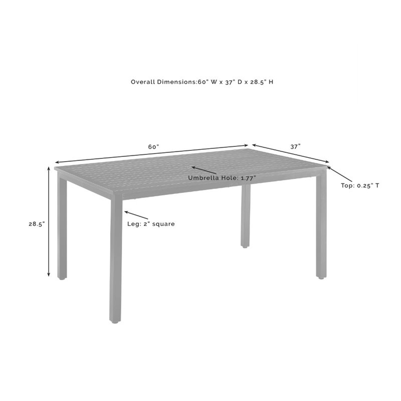 afuera living 7-piece metal/polyester outdoor dining set in oatmeal/bronze