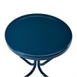 Afuera Living 3-Piece Metal Outdoor Rocking Chair Set in Navy Gloss