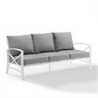 Afuera Living Steel Gray Sofa Rectangular Weather-Resistant 79