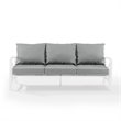 Afuera Living Steel Gray Sofa Rectangular Weather-Resistant 79