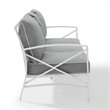Afuera Living Steel Gray Sofa Rectangular Weather-Resistant 79