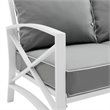 Afuera Living Steel Gray Sofa Rectangular Weather-Resistant 79