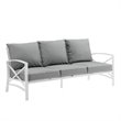 Afuera Living Steel Gray Sofa Rectangular Weather-Resistant 79