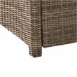Afuera Living 5PC Wicker / Rattan & Fabric Outdoor Sectional Set in Gray/Brown
