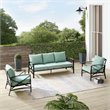 Afuera Living Steel Mist Green Outdoor Sofa Set Weatherproof 147