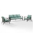 Afuera Living Steel Mist Green Outdoor Sofa Set Weatherproof 147