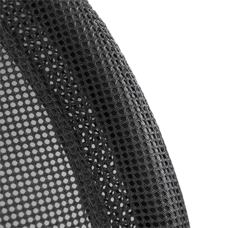 Afuera Living Crush Outdoor Foldable Mesh Egg Swing Chair in Dark Gray Fabric
