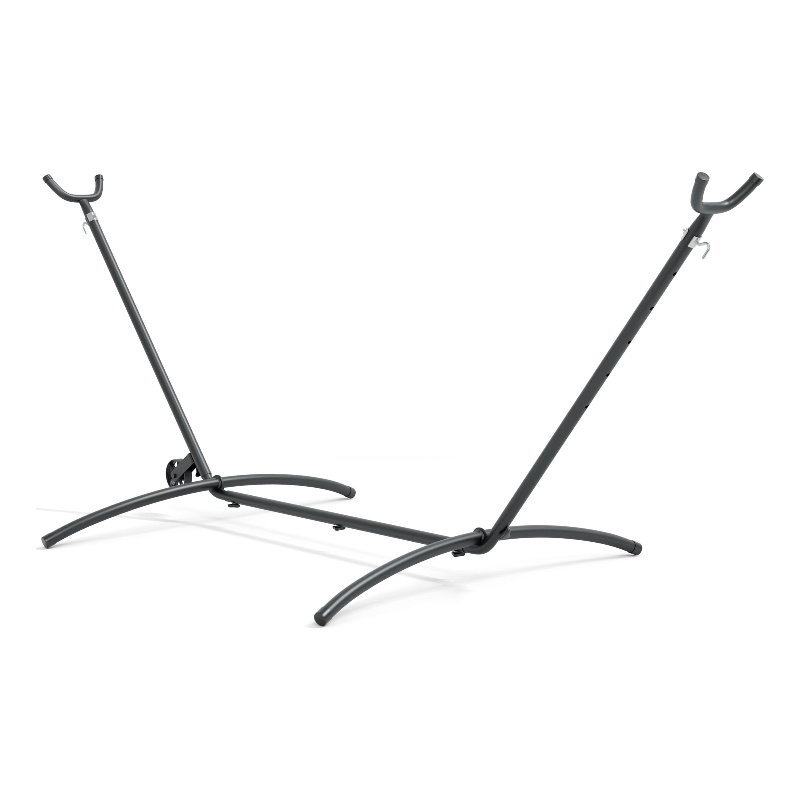Afuera Living Outdoor Heavy Duty Metal Hammock Stand in Black