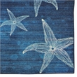 Afuera Living Indoor Outdoor Bondi Polyester Area 7'x9' Rug in Blue